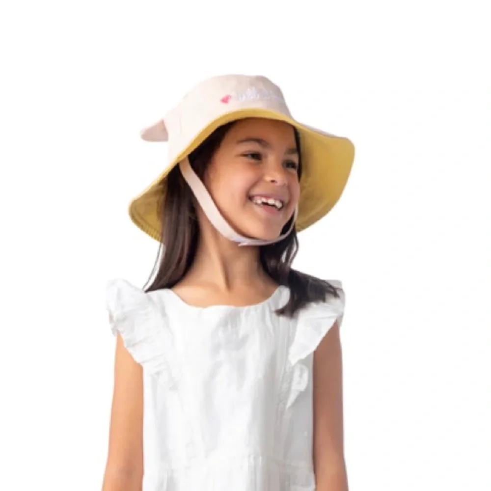 FLAPJACK KIDS REVERSIBLE LEOPARD & ZEBRA SPF50+ SUN HAT WITH ADJUSTABLE STRAP